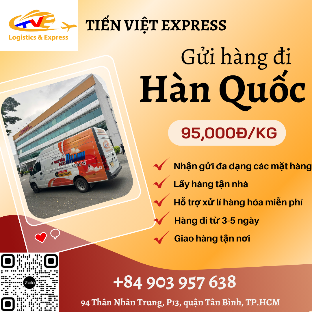 Gửi hàng đi Hàn Quốc - Tiến Việt Express
